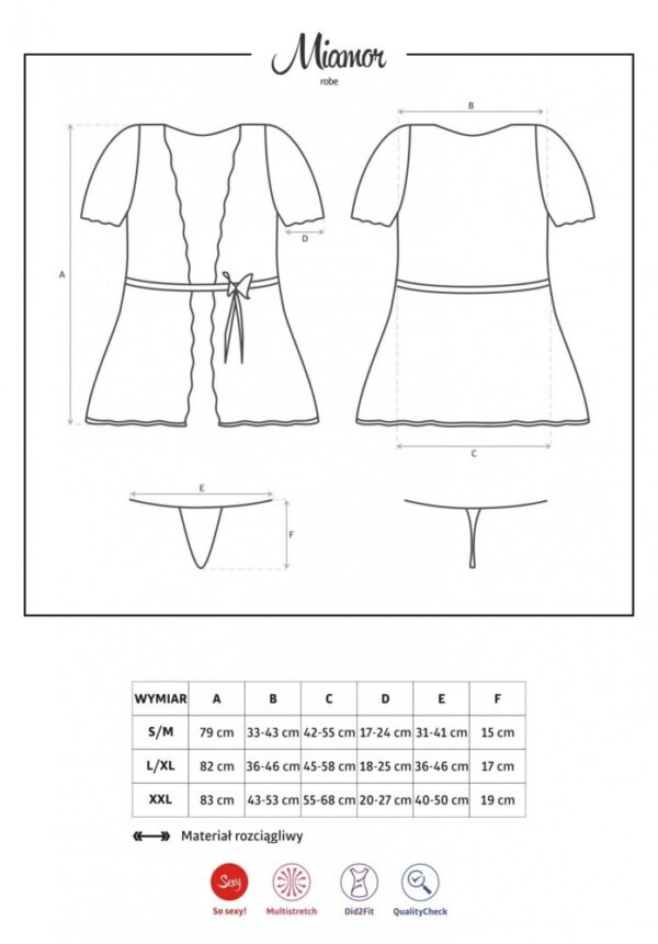 Miamor robe & thong L/XL