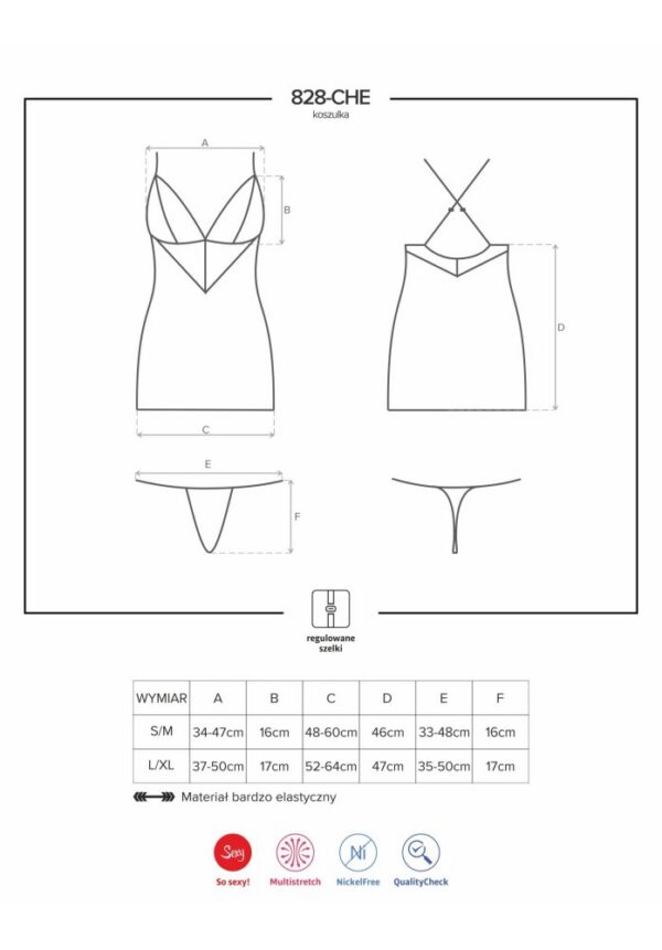Obsessive 828-CHE-1 chemise